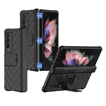 Cargar imagen en el visor de la galería, Magnetic Armored Cover For Samsung Galaxy Z Flip Fold 3 Case All-included Hinge Bracket Hard For Galaxy Z Flip3 Fold3 5G