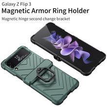 Cargar imagen en el visor de la galería, Magnetic Armored Cover For Samsung Galaxy Z Flip Fold 3 Case All-included Hinge Bracket Hard For Galaxy Z Flip3 Fold3 5G