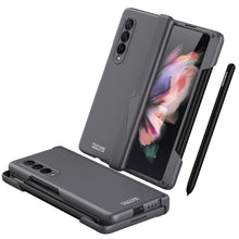 Carregar imagem no visualizador da galeria, Magnetic Hinge Protection Case For Samsung Galaxy Z Fold 3 5G All-included Anti-knock Plastic Cover For Galaxy Z Fold3 Funda