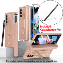 Charger l'image dans la galerie, Magnetic Screen Glass Holder Cover For Samsung Galaxy Z Fold 3 All-included Slide Pen Case Plastic For Galaxy Z Fold3 Cover