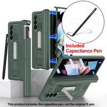 Charger l'image dans la galerie, Magnetic Screen Glass Holder Cover For Samsung Galaxy Z Fold 3 All-included Slide Pen Case Plastic For Galaxy Z Fold3 Cover