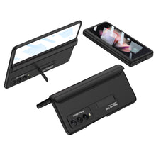 Charger l'image dans la galerie, Magnetic Tempered Glass Stand Case For Samsung Galaxy Z Fold Flip 3 Bracket Stand Hard Phone Cover For Samsung Fold3