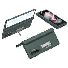 Charger l'image dans la galerie, Magnetic Tempered Glass Stand Case For Samsung Galaxy Z Fold Flip 3 Bracket Stand Hard Phone Cover For Samsung Fold3