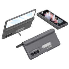 Charger l'image dans la galerie, Magnetic Tempered Glass Stand Case For Samsung Galaxy Z Fold Flip 3 Bracket Stand Hard Phone Cover For Samsung Fold3