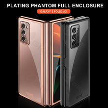 Charger l'image dans la galerie, Transparent Flip Hard Case For Samsung Galaxy Z Fold 2 Case Luxury Plating Anti-knock Protection Cover For Samsung Fold 2