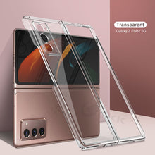 Charger l'image dans la galerie, Transparent Flip Hard Case For Samsung Galaxy Z Fold 2 Case Luxury Plating Anti-knock Protection Cover For Samsung Fold 2