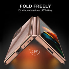 Charger l'image dans la galerie, Transparent Flip Hard Case For Samsung Galaxy Z Fold 2 Case Luxury Plating Anti-knock Protection Cover For Samsung Fold 2