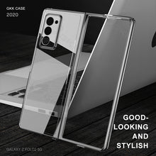 Charger l'image dans la galerie, Transparent Flip Hard Case For Samsung Galaxy Z Fold 2 Case Luxury Plating Anti-knock Protection Cover For Samsung Fold 2