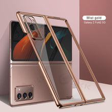 Charger l'image dans la galerie, Transparent Flip Hard Case For Samsung Galaxy Z Fold 2 Case Luxury Plating Anti-knock Protection Cover For Samsung Fold 2