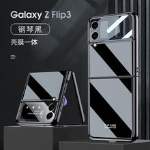 Lade das Bild in den Galerie-Viewer, UV Bright Painted Fold Case For Samsung Galaxy Z Flip 3 5G With Back Screen Protector Hard Cover For Samsung Z Flip 3 Case