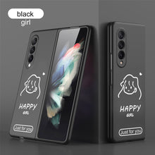 Charger l'image dans la galerie, Ultra-Thin Pattern Case For Samsung Galaxy Z Fold 3 5G Case Matte Hard Plastic Protection Case For Galaxy Z Fold3 5G Cover