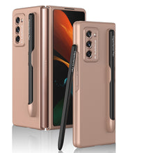 Lade das Bild in den Galerie-Viewer, Ultra-Thin Plastic With Slot Case For Samsung Galaxy Z Fold 2 5G Anti-knock Phone Cover For Galaxy Z Fold2 Case Included Pen