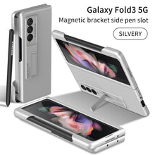 Lade das Bild in den Galerie-Viewer, Ultra-thin Magnetic Stand Case For Samsung Galaxy Z Fold 3 5G With Edge Pen Slot Hard Phone Cover For Samsung Z Fold 3 Case