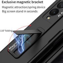 Cargar imagen en el visor de la galería, Ultra-thin Stand Holder Case For Samsung Galaxy Z Fold 3 5G With Pen Slot Shockproof Hard Cover For Samsung Z Fold 3 Case