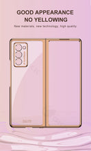 Charger l'image dans la galerie, Transparent Flip Hard Case For Samsung Galaxy Z Fold 2 Case Luxury Plating Anti-knock Protection Cover For Samsung Fold 2