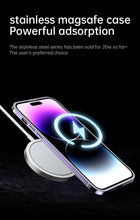 Cargar imagen en el visor de la galería, Magnet Magnetic Case Wireless Charge For IPhone 14 Pro Max Case 14 TPU Cover Shockproof Metal Frame Phone Case
