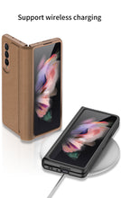 Charger l'image dans la galerie, Leather Magnetic Frame Case Cover For Samsung Galaxy Z Fold 3 5G All-Included Hard Phone Cover For Samsung Z Fold3 5G Case
