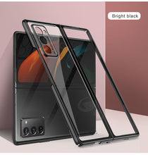 Charger l'image dans la galerie, Transparent Flip Hard Case For Samsung Galaxy Z Fold 2 Case Luxury Plating Anti-knock Protection Cover For Samsung Fold 2