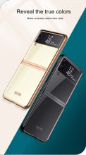Lade das Bild in den Galerie-Viewer, Luxury Electroplating Flip Case For Samsung Galaxy Z Flip 3 5G Transparent Plastic Hard Cover For Samsung Z Flip 3 5G Case