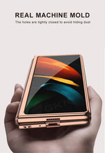 Charger l'image dans la galerie, Transparent Flip Hard Case For Samsung Galaxy Z Fold 2 Case Luxury Plating Anti-knock Protection Cover For Samsung Fold 2