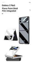 Lade das Bild in den Galerie-Viewer, UV Bright Painted Fold Case For Samsung Galaxy Z Flip 3 5G With Back Screen Protector Hard Cover For Samsung Z Flip 3 Case