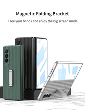 Charger l'image dans la galerie, Outer Screen Glass Luggage Design Case For Samsung Galaxy Z Fold 3 5G Anti-knock Plastic Cover For Samsung Z Fold 3 5G Case