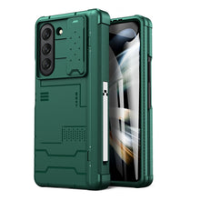 Cargar imagen en el visor de la galería, Shockproof Camera Protective Hard PC Cover with Bracket Kickstand Phone Case For Samsung Galaxy Z Fold 5 5G