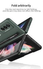 Cargar imagen en el visor de la galería, Ultra-thin Stand Holder Case For Samsung Galaxy Z Fold 3 5G With Pen Slot Shockproof Hard Cover For Samsung Z Fold 3 Case