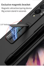 Cargar imagen en el visor de la galería, Ultra-thin Stand Holder Case For Samsung Galaxy Z Fold 3 5G With Pen Slot Shockproof Hard Cover For Samsung Z Fold 3 Case