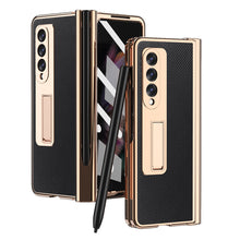 Cargar imagen en el visor de la galería, Samsung Galaxy Z Fold 4 3 2 5G Case With 2PCS Hinge Pen Slot and Capacitive Pen