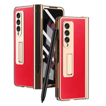 Cargar imagen en el visor de la galería, Samsung Galaxy Z Fold 4 3 2 5G Case With 2PCS Hinge Pen Slot and Capacitive Pen