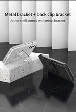 Charger l'image dans la galerie, Armor Back Clip Stand Holder Case For Samsung Galaxy Z Fold 3 5G Anti-knock Protection Hard Cover For Samsung Z Fold 3 Case