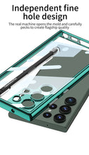 Load image into Gallery viewer, Transparent TPU Clear PC Shockproof Hard Cell Phone Case with Pen For Samsung S23 S24 Ultra S23 S24 Plus