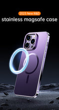 Cargar imagen en el visor de la galería, Magnet Magnetic Case Wireless Charge For IPhone 14 Pro Max Case 14 TPU Cover Shockproof Metal Frame Phone Case