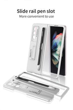 Cargar imagen en el visor de la galería, Ultra-thin Stand Holder Case For Samsung Galaxy Z Fold 3 5G With Pen Slot Shockproof Hard Cover For Samsung Z Fold 3 Case