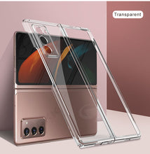 Charger l'image dans la galerie, Transparent Flip Hard Case For Samsung Galaxy Z Fold 2 Case Luxury Plating Anti-knock Protection Cover For Samsung Fold 2