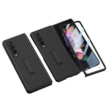 Charger l'image dans la galerie, Outer Screen Glass Luggage Design Case For Samsung Galaxy Z Fold 3 5G Anti-knock Plastic Cover For Samsung Z Fold 3 5G Case