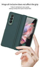 Charger l'image dans la galerie, Leather Magnetic Frame Case Cover For Samsung Galaxy Z Fold 3 5G All-Included Hard Phone Cover For Samsung Z Fold3 5G Case
