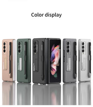 Cargar imagen en el visor de la galería, Ultra-thin Stand Holder Case For Samsung Galaxy Z Fold 3 5G With Pen Slot Shockproof Hard Cover For Samsung Z Fold 3 Case