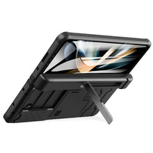 Cargar imagen en el visor de la galería, Shockproof Camera Protective Hard PC Cover with Bracket Kickstand Phone Case For Samsung Galaxy Z Fold 5 5G