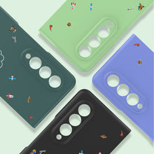 Charger l'image dans la galerie, Ultra-Thin Pattern Case For Samsung Galaxy Z Fold 3 5G Case Matte Hard Plastic Protection Case For Galaxy Z Fold3 5G Cover
