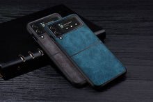 Charger l'image dans la galerie, Premium PU Leathe Case for Samsung Galaxy Z Flip 3 Scratch-Resistant Solid Color Cover for Samsung Galaxy Z Flip3 zflip3 5G Case