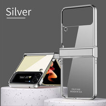 Charger l'image dans la galerie, Hinge Case for Samsung Galaxy Z Flip 4 5G Case Full Protection Plating Transparent