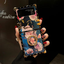Load image into Gallery viewer, Stylish French Style Flower Ring Phone Case for Samsung Galaxy Z Flip4 Flip3 5G pphonecover