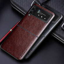 Lade das Bild in den Galerie-Viewer, PU Leather Case for Samsung galaxy Z Flip4 5G