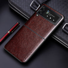 Lade das Bild in den Galerie-Viewer, PU Leather Case for Samsung galaxy Z Flip4 5G