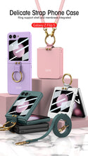 Cargar imagen en el visor de la galería, Ultra-thin Delicate Strap Samsung Flip5 Phone Case Bracket Case