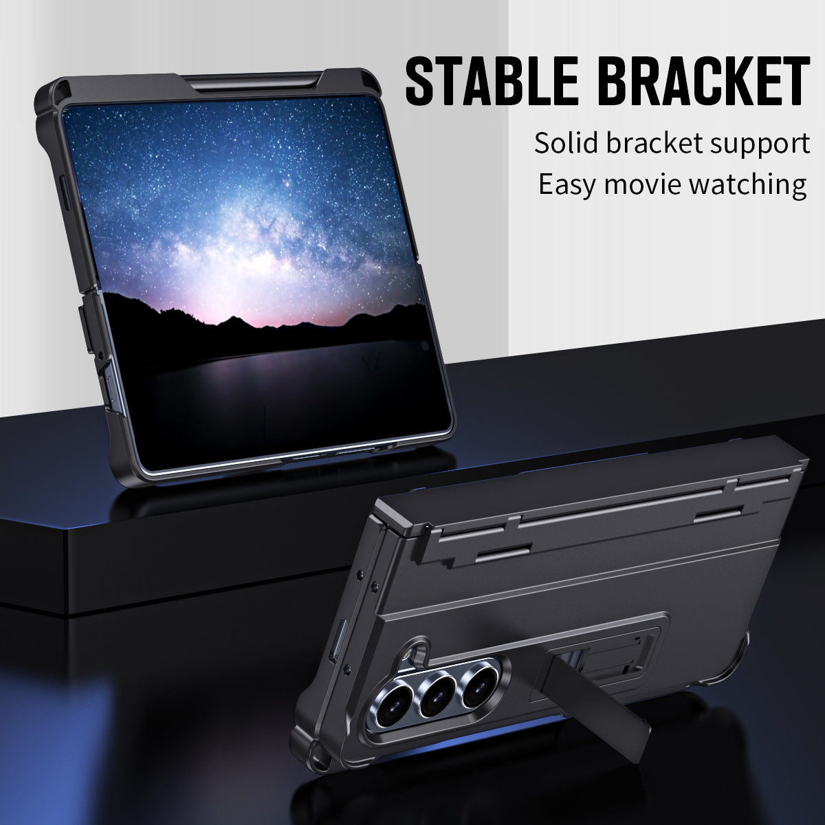 All-inclusive Galaxy Z Fold5 Case with Free Stylus & Front Film & Side Pen Slot