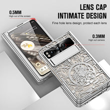 Carregar imagem no visualizador da galeria, Electroplating Google Pixel Fold Case All Inclusive Double Pen Tray Hinge with Screen Protector and Free stylus