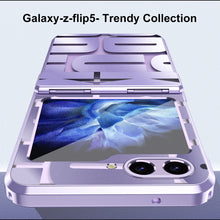 Cargar imagen en el visor de la galería, Electroplating Samsung Galaxy Z Flip5 Case With transparent hinge all-inclusive drop-proof protective Case